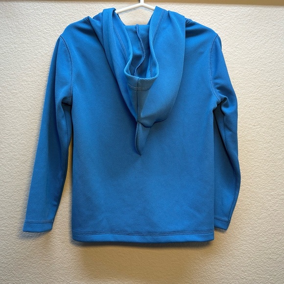 Kids Gap Blue Rash Guard with Shark Fin Hoodie - Picture 3 of 4